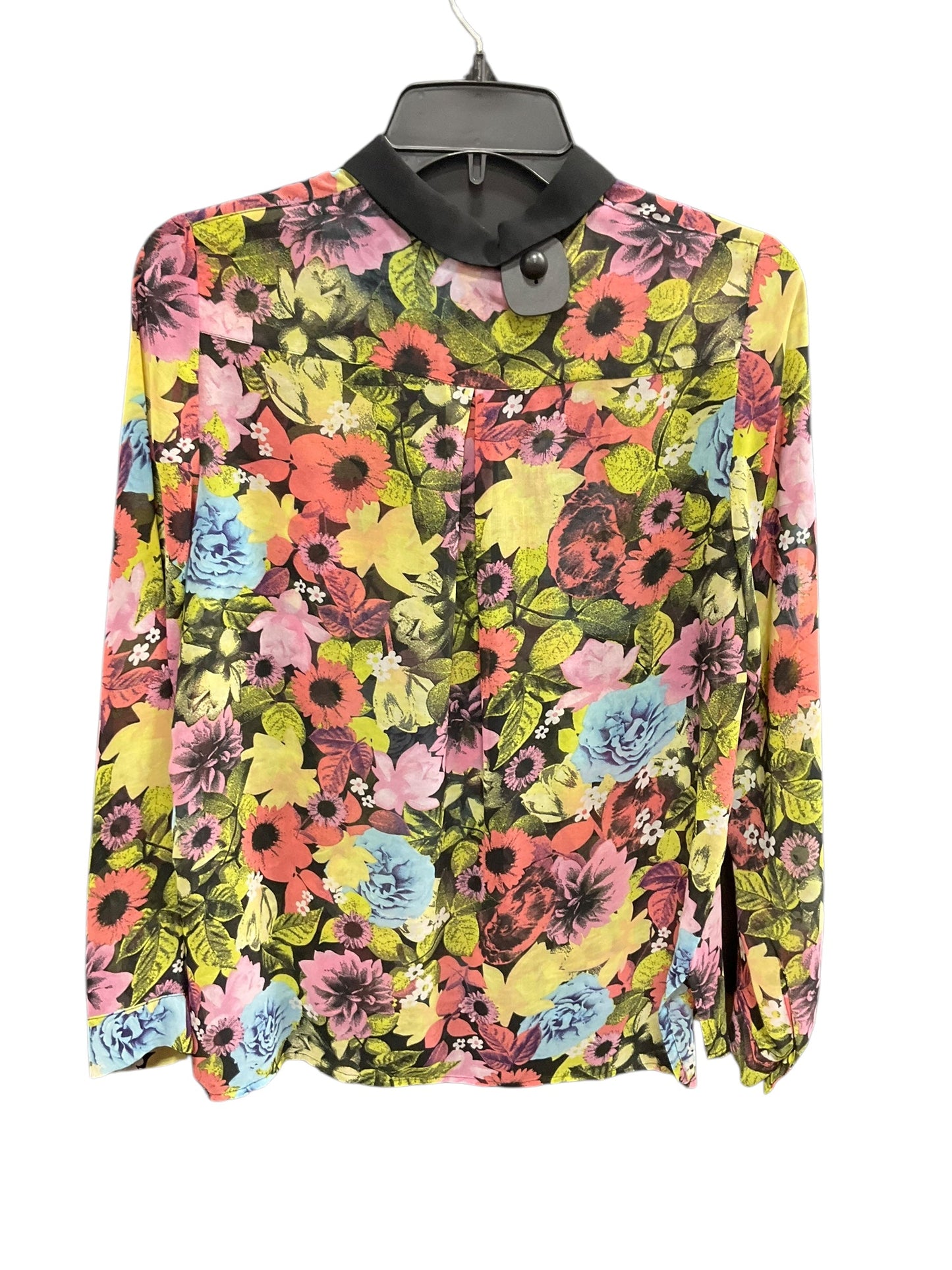 Blouse Long Sleeve By Divided In Floral Print, Size: S