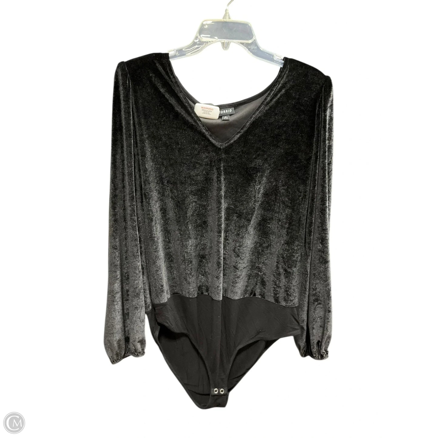 Top Long Sleeve By Torrid In Black, Size: 1x