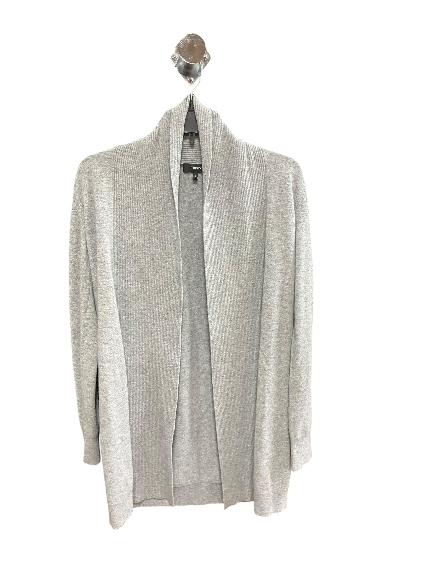 Sweater Cardigan Cashmere By Theory In Grey, Size: S