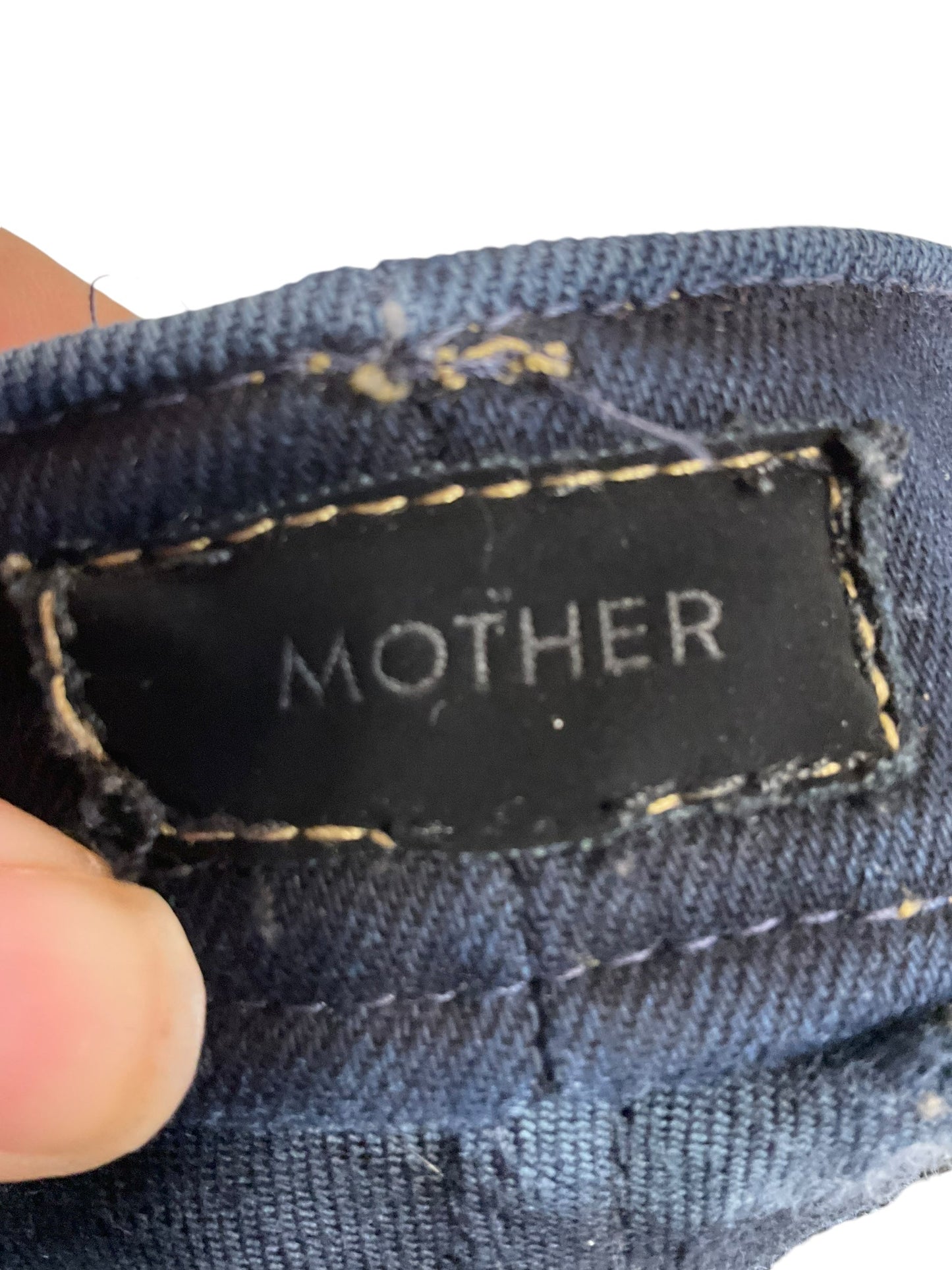 Jeans Straight By Mother In Blue Denim, Size: 8