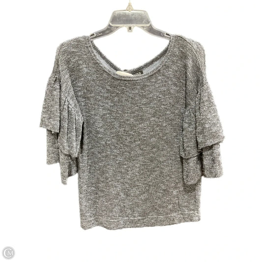 Top 3/4 Sleeve By Ana In Blue & Silver, Size: M