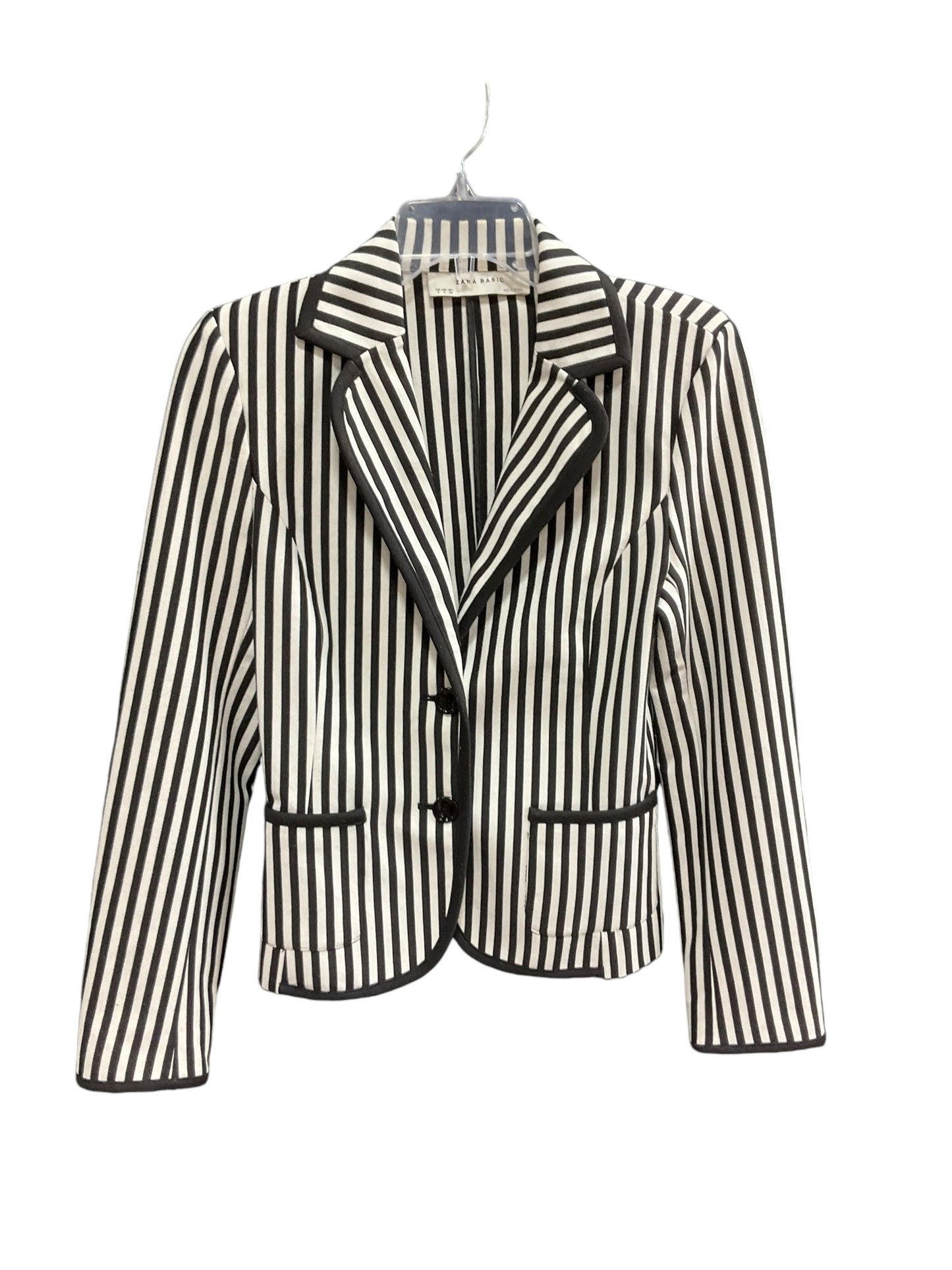 Blazer By Zara Basic In Striped Pattern, Size: S