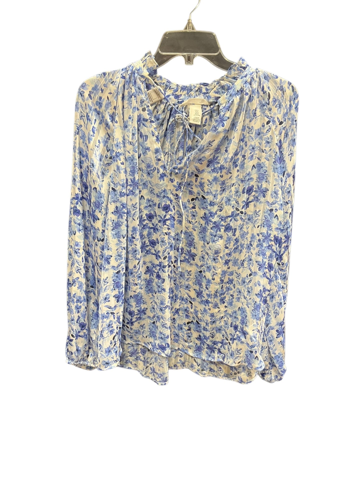 Top Long Sleeve By H&m In Blue, Size: Xl