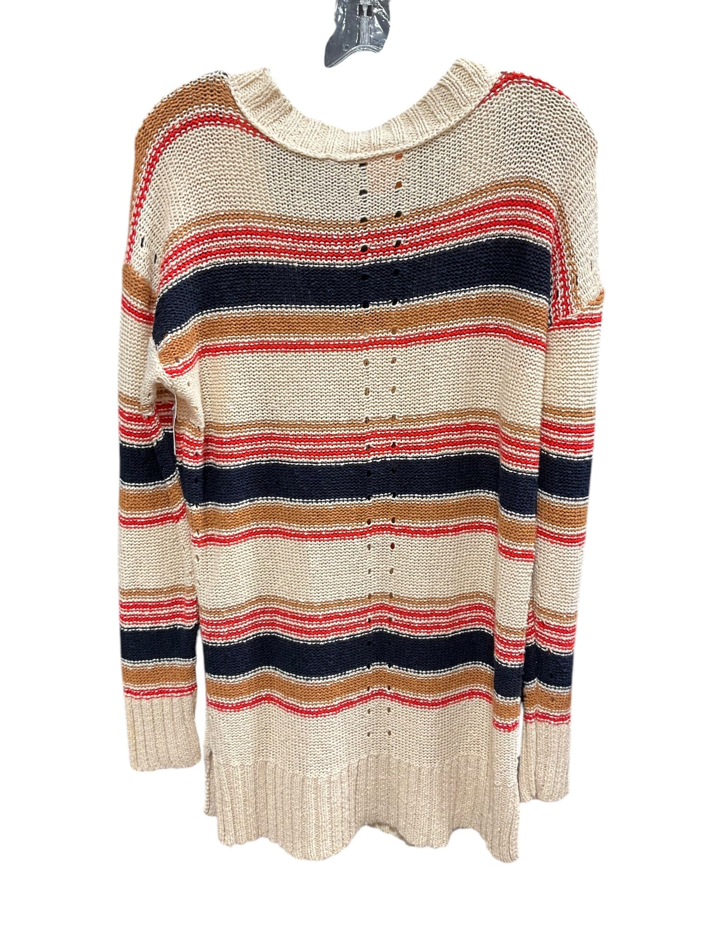 Sweater Designer By Tory Burch In Striped Pattern, Size: L