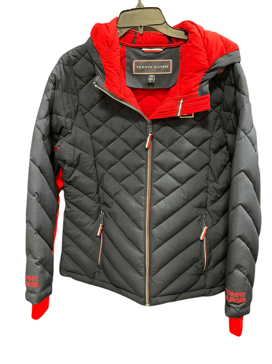 Coat Puffer & Quilted By Tommy Hilfiger In Blue, Size: L