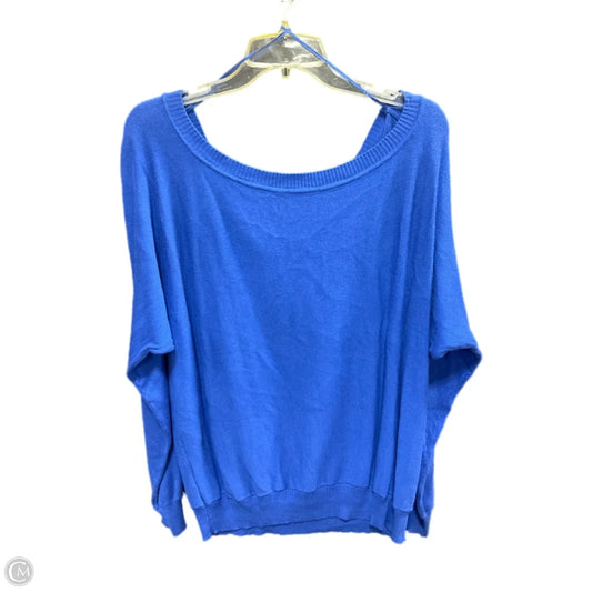 Sweater By Clothes Mentor In Blue, Size: 1x
