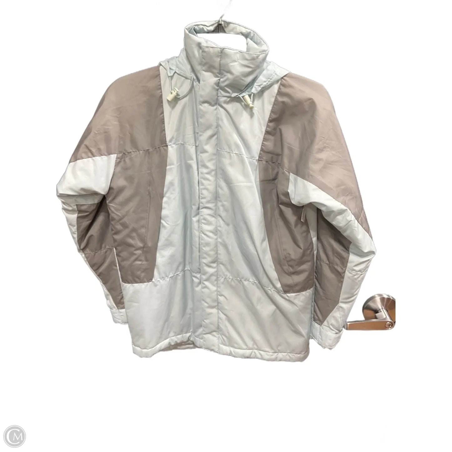 Jacket Puffer & Quilted By Clothes Mentor In Blue & Grey, Size: S