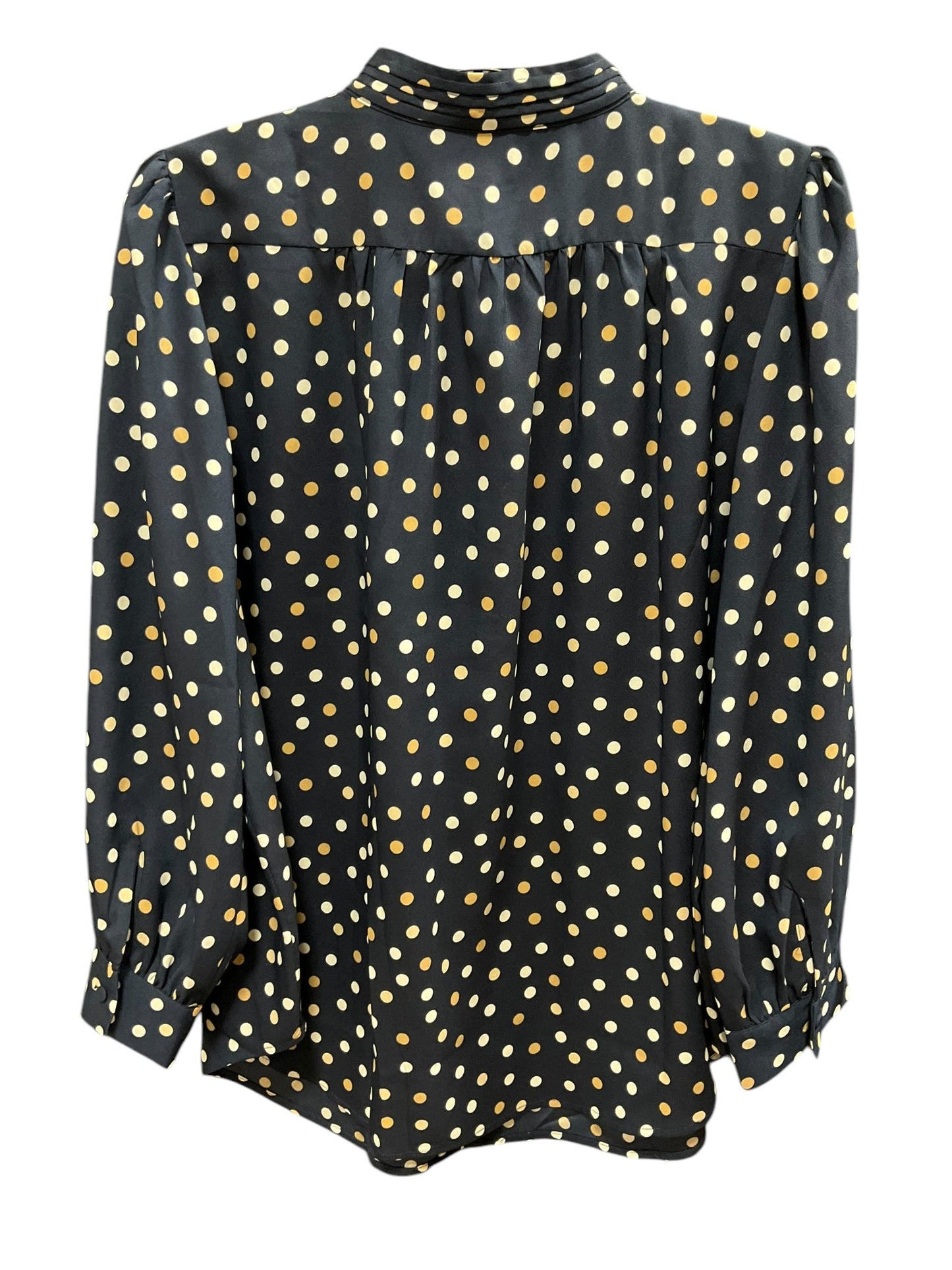 Top Long Sleeve By Ann Taylor In Polkadot Pattern, Size: L