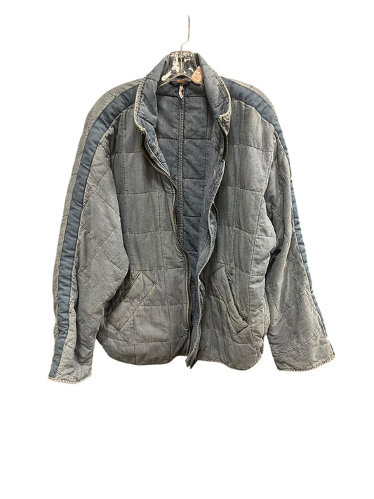 Jacket Puffer & Quilted By Free People In Blue, Size: M