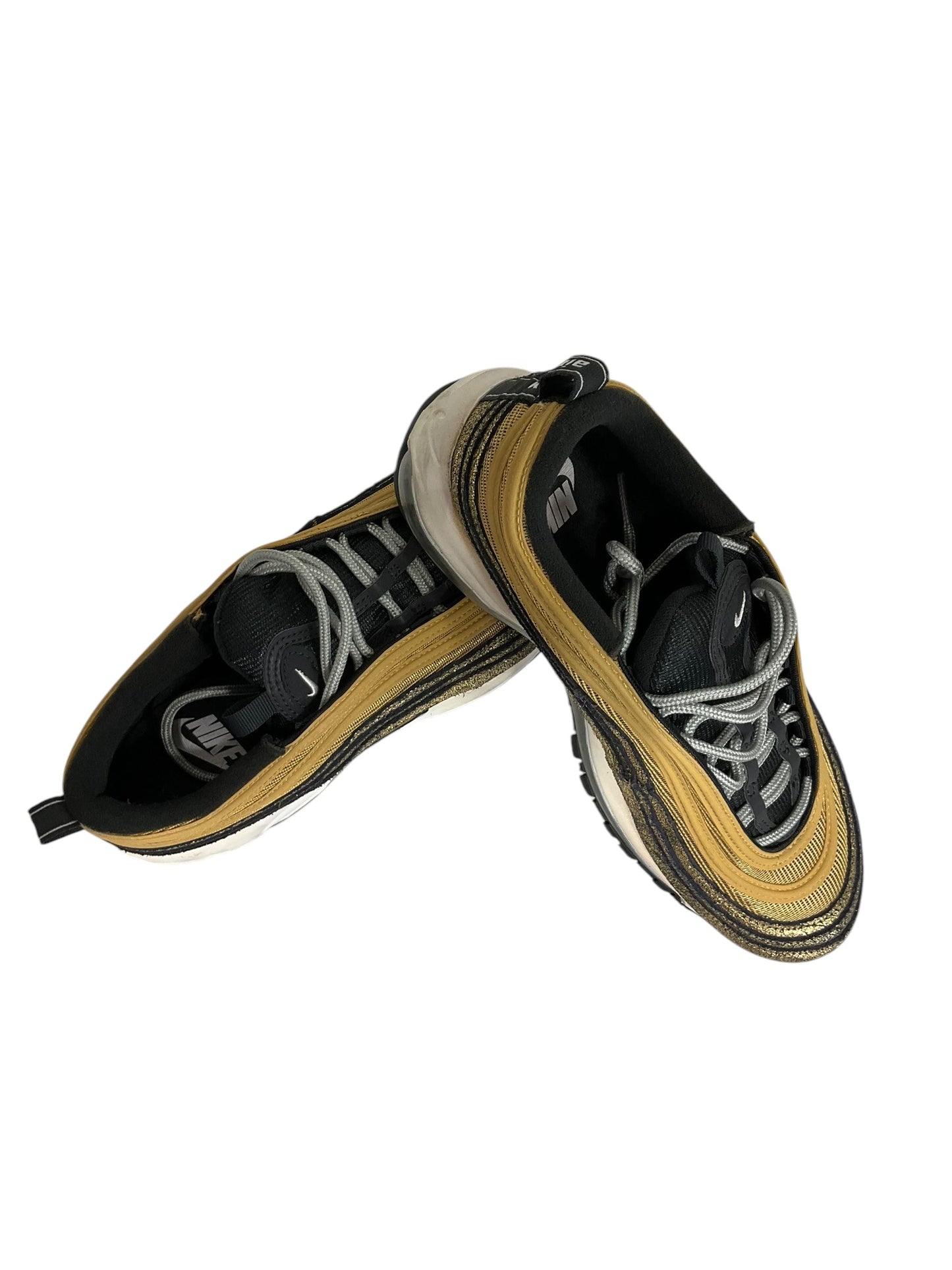 Shoes Athletic By Nike In Black & Gold, Size: 9