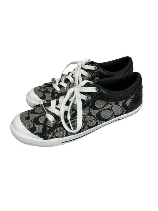 Shoes Designer By Coach In Black & Cream, Size: 9