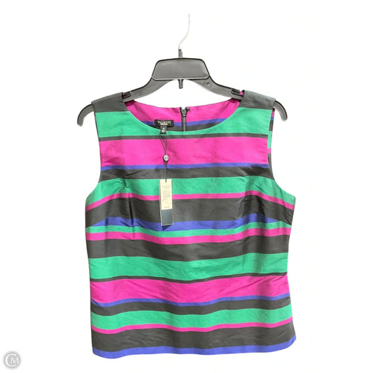 Top Sleeveless By Talbots In Striped Pattern, Size: 12
