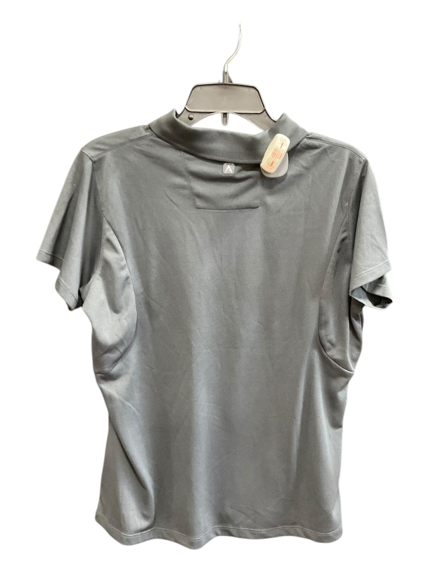 Athletic Top Short Sleeve By Clothes Mentor In Grey, Size: L