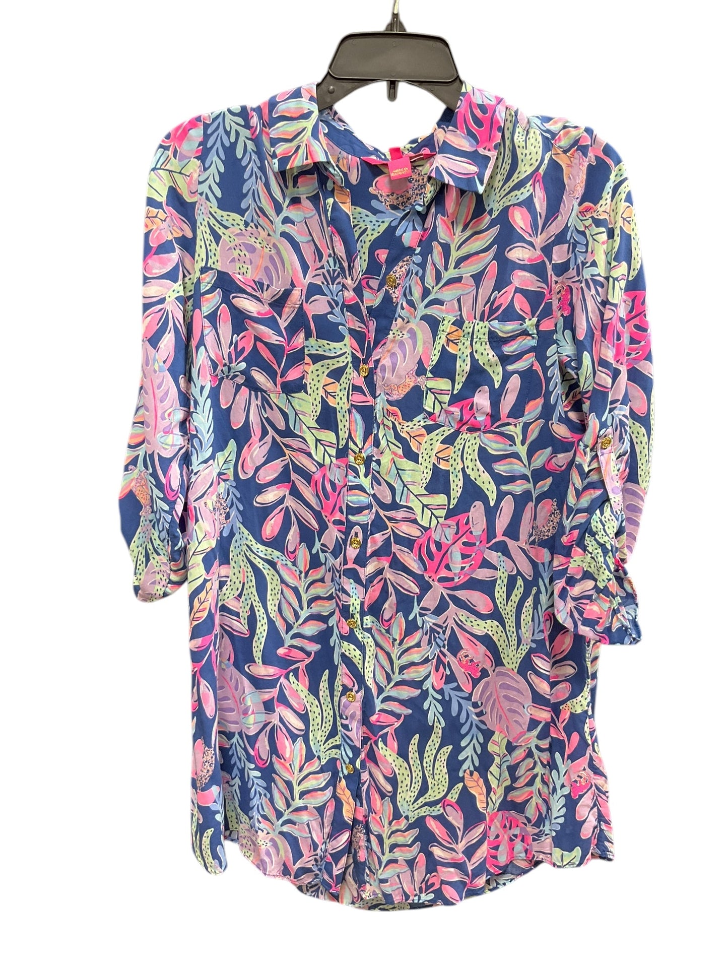 Tunic Designer By Lilly Pulitzer In Floral Print, Size: S