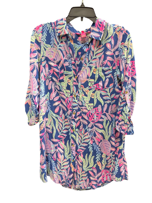 Tunic Designer By Lilly Pulitzer In Floral Print, Size: S