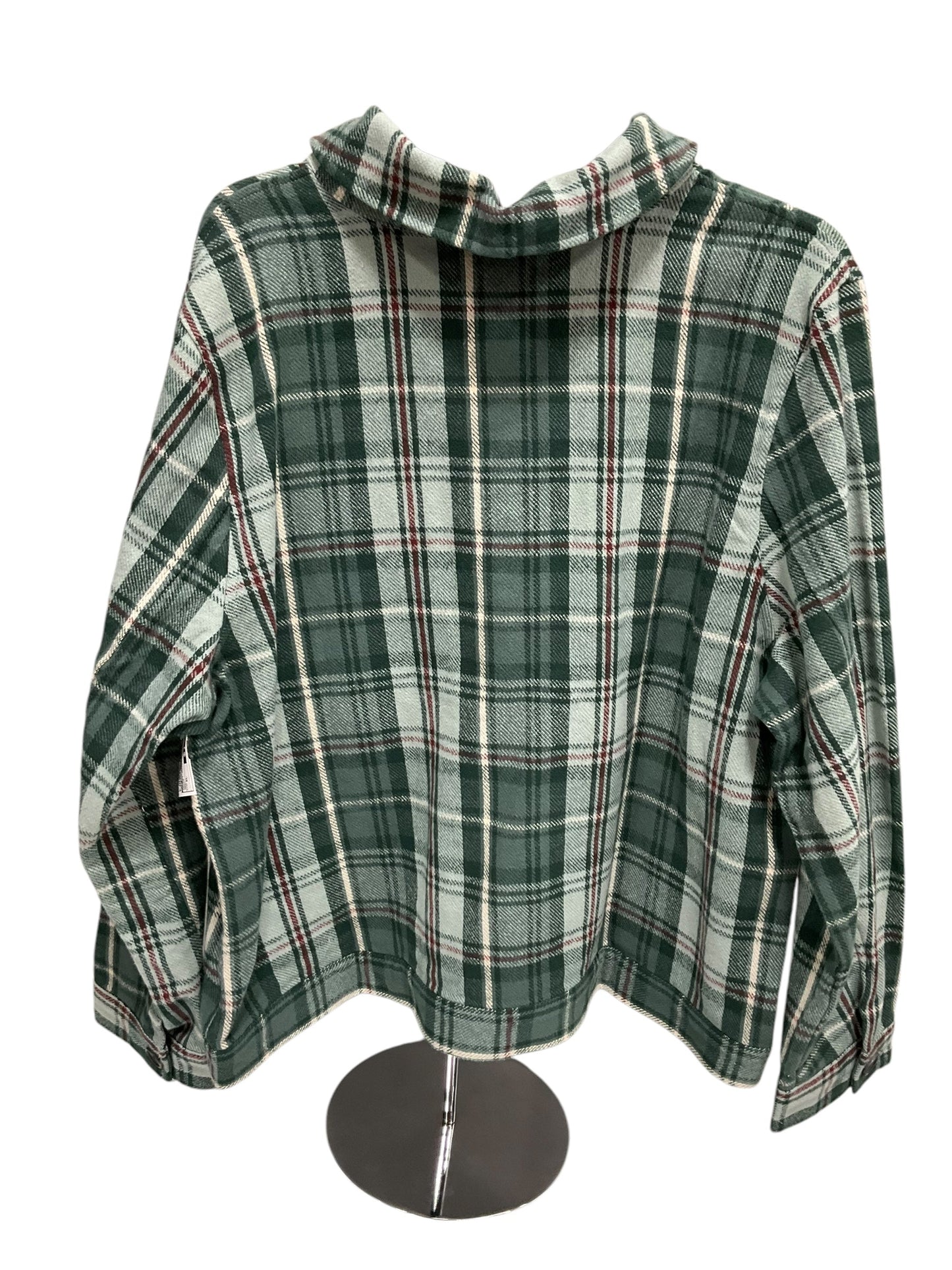 Jacket Shirt By Cj Banks In Green, Size: Xl