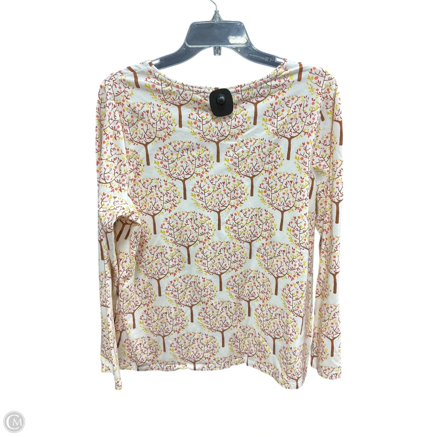 Top Long Sleeve By Talbots In Orange & Red, Size: 1x