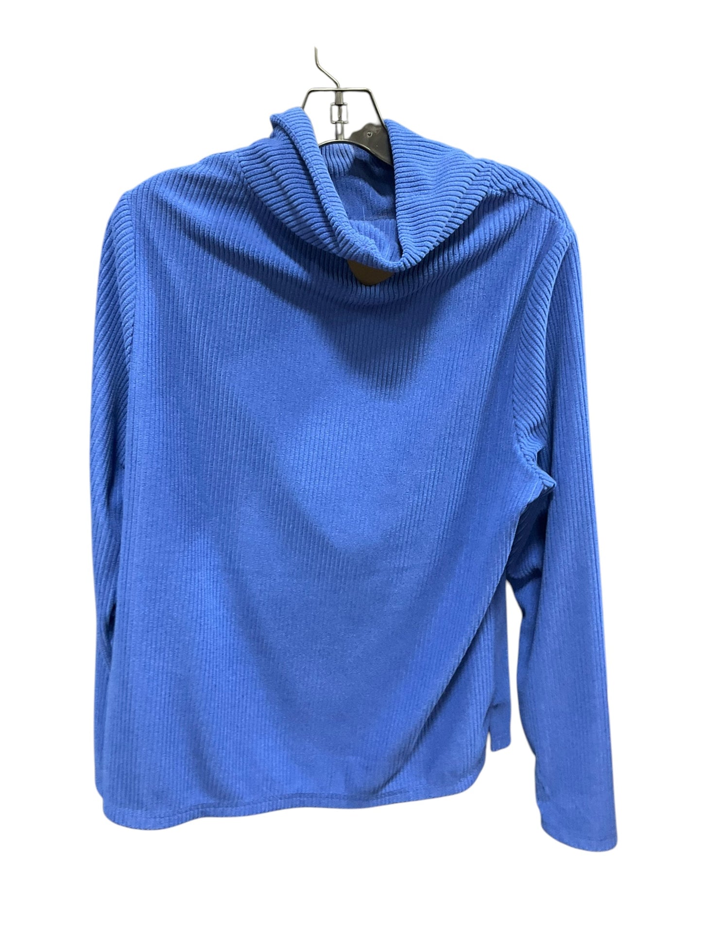 Top Long Sleeve By Talbots In Blue, Size: L