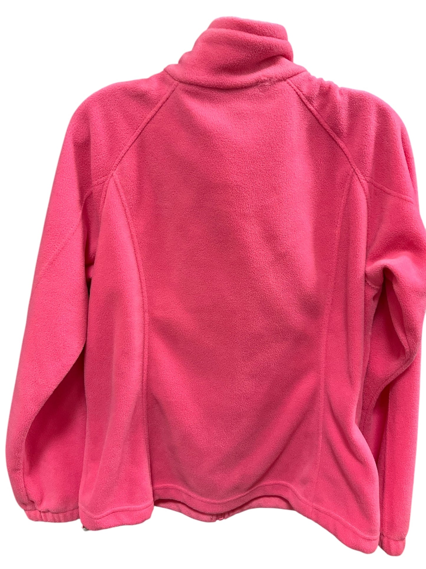 Jacket Fleece By Columbia In Pink, Size: L