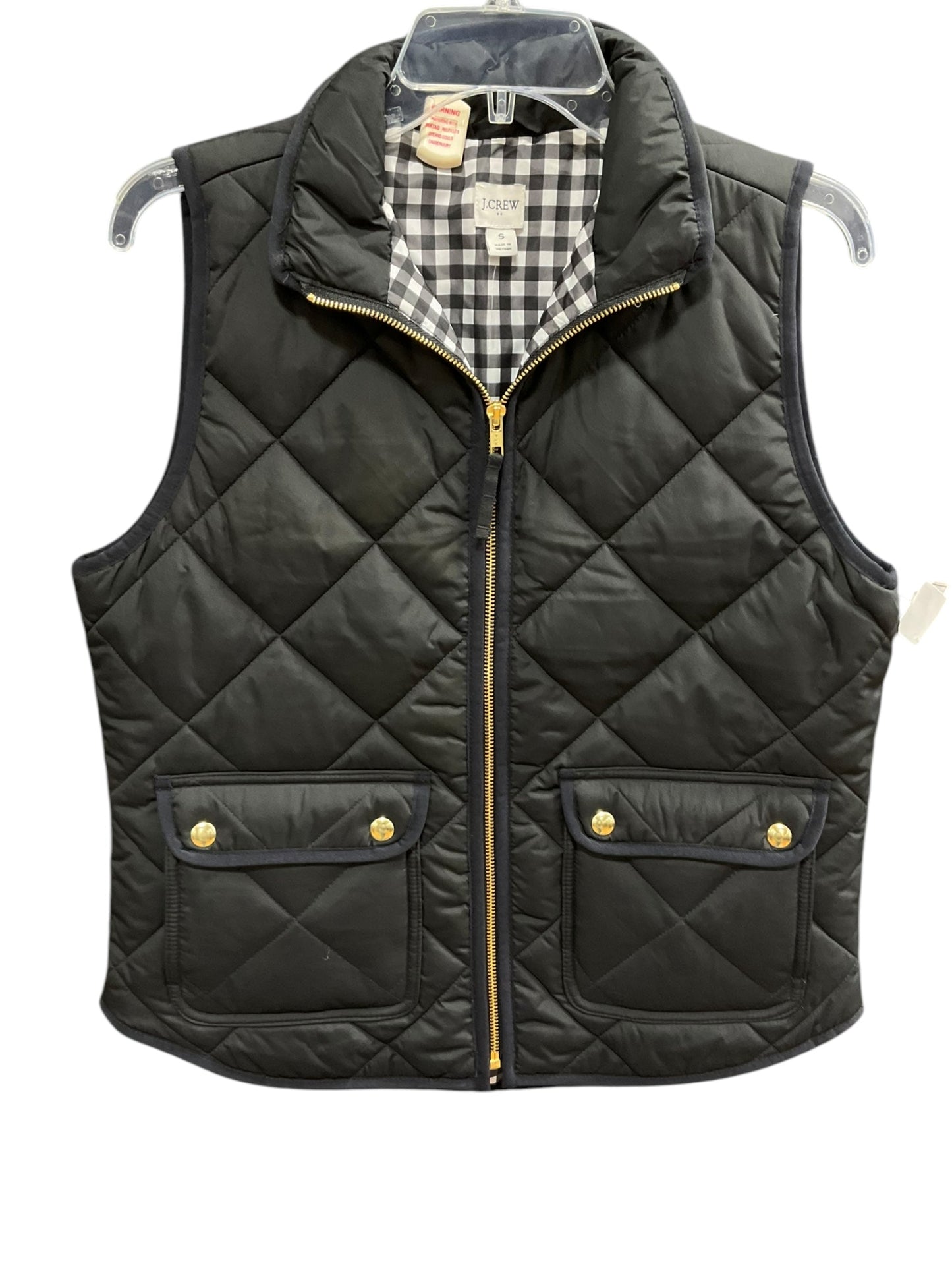 Vest Puffer & Quilted By J. Crew In Black, Size: S