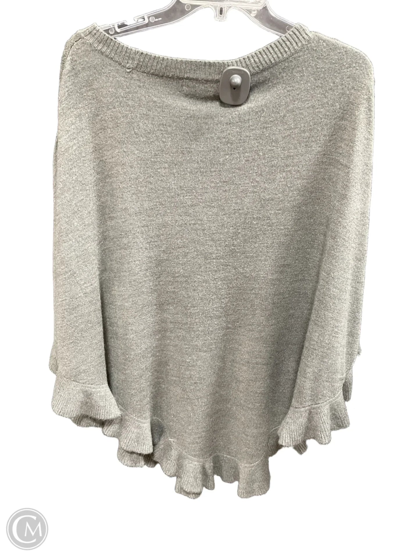 Poncho By Karen Scott In Grey, Size: L