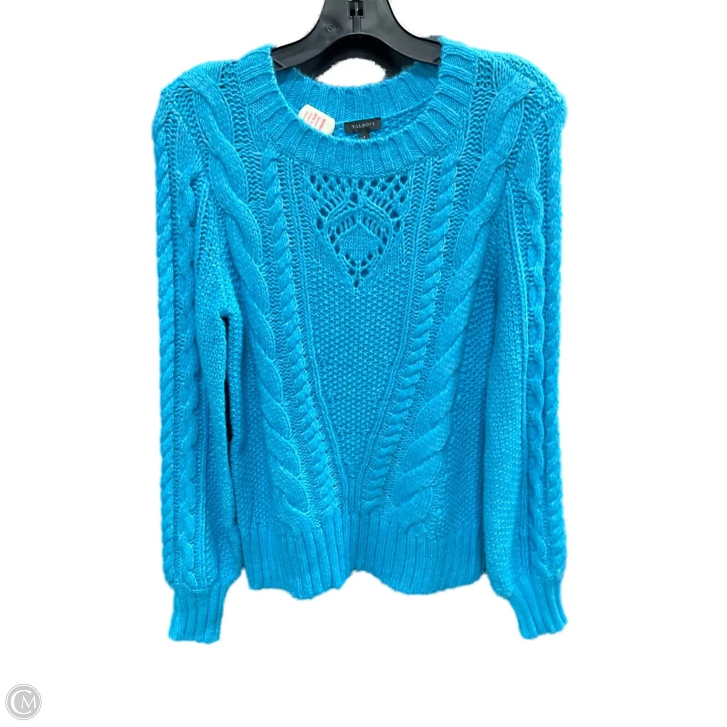 Sweater By Talbots In Aqua, Size: S