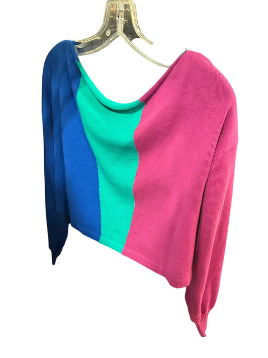 Sweater By Bar Iii In Blue & Purple, Size: Xs