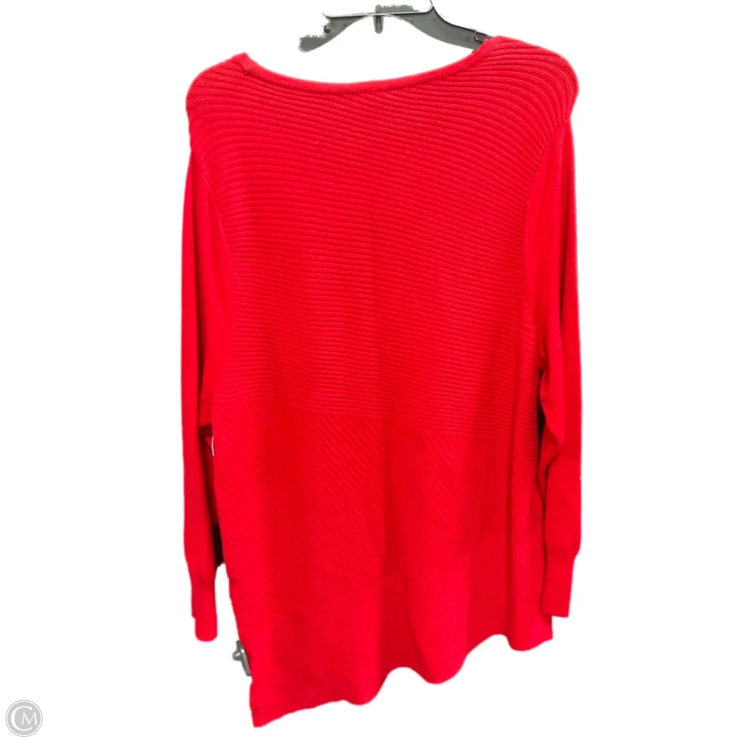 Sweater By Chicos In Red, Size: Xl