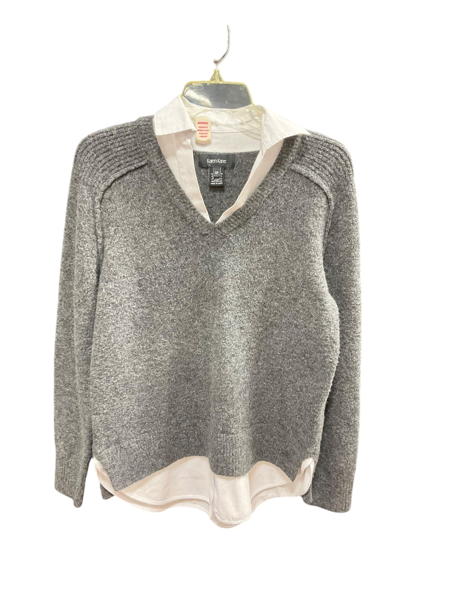 Sweater By Karen Kane In Grey, Size: S