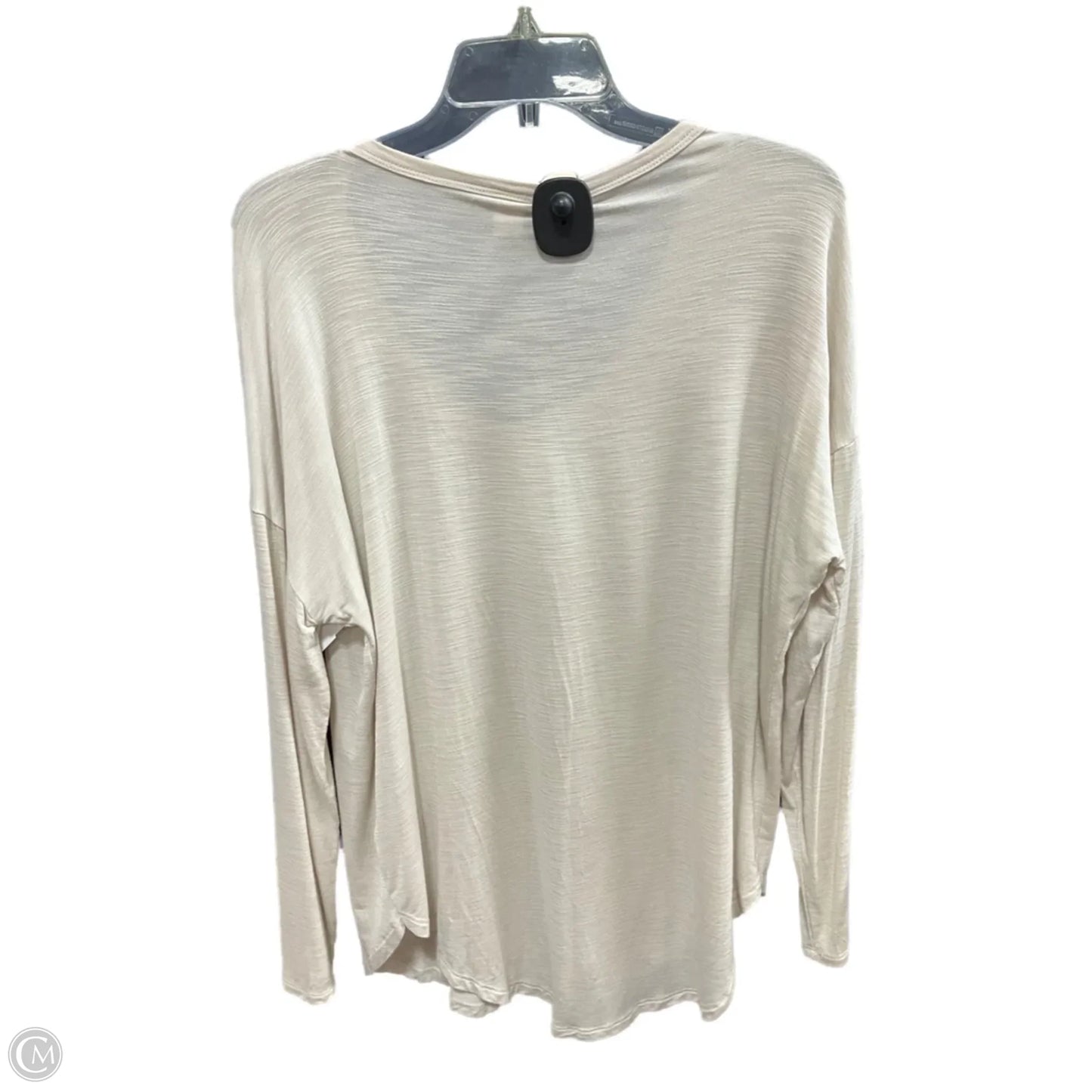 Top Long Sleeve By Old Navy In Beige, Size: S
