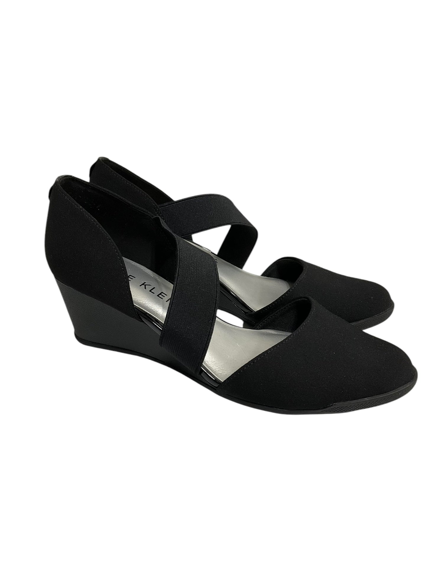 Shoes Heels Wedge By Anne Klein In Black, Size: 6.5