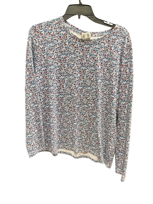 Top Long Sleeve By Lands End In Floral Print, Size: Xl