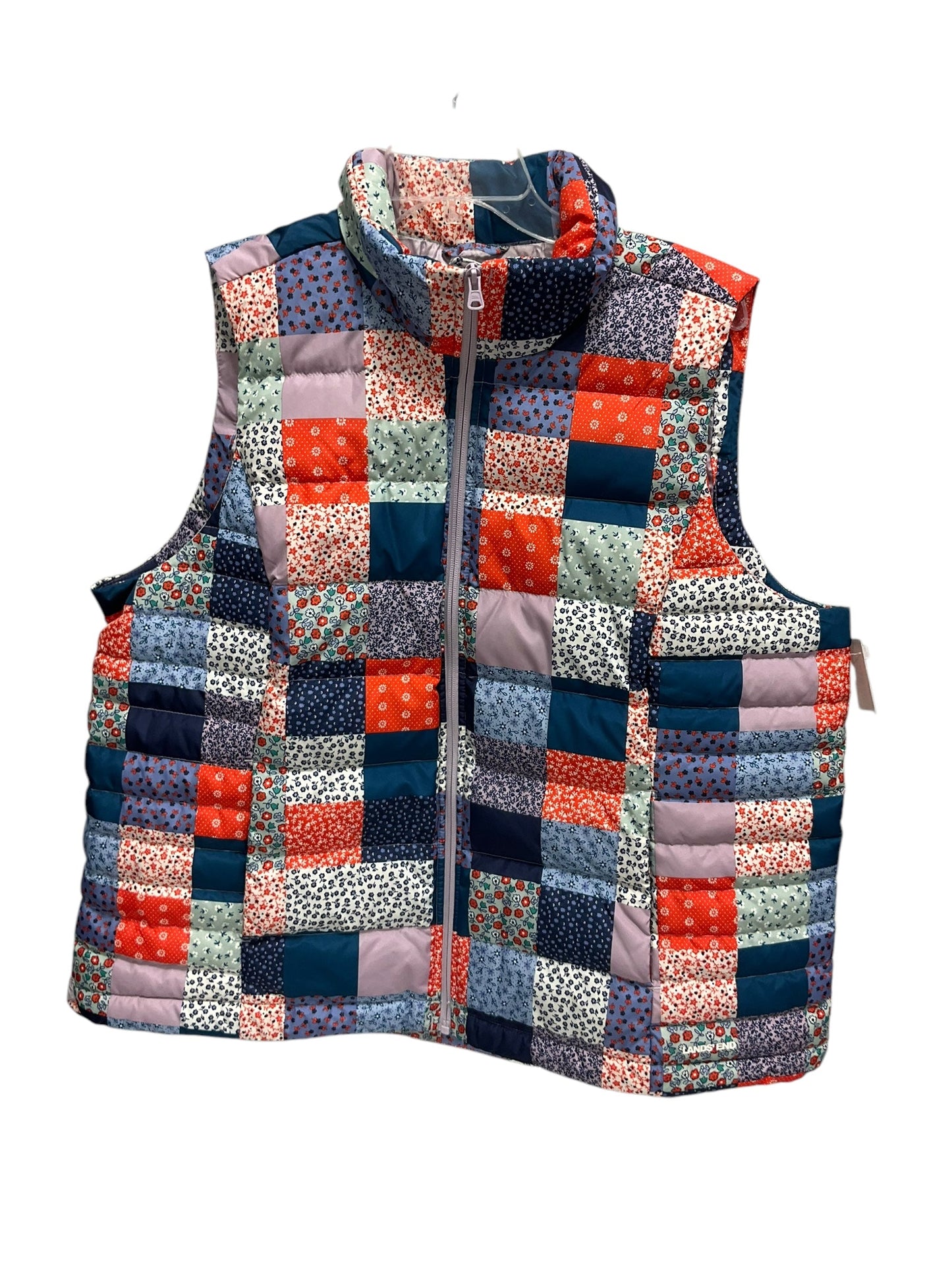 Vest Puffer & Quilted By Lands End In Multi-colored, Size: 1x