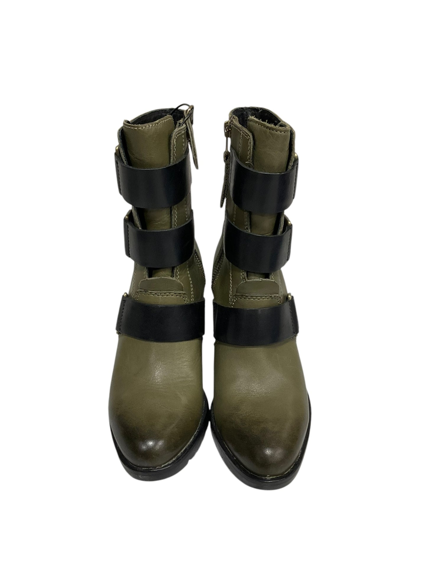 Boots Ankle Heels By Sorel In Green, Size: 6