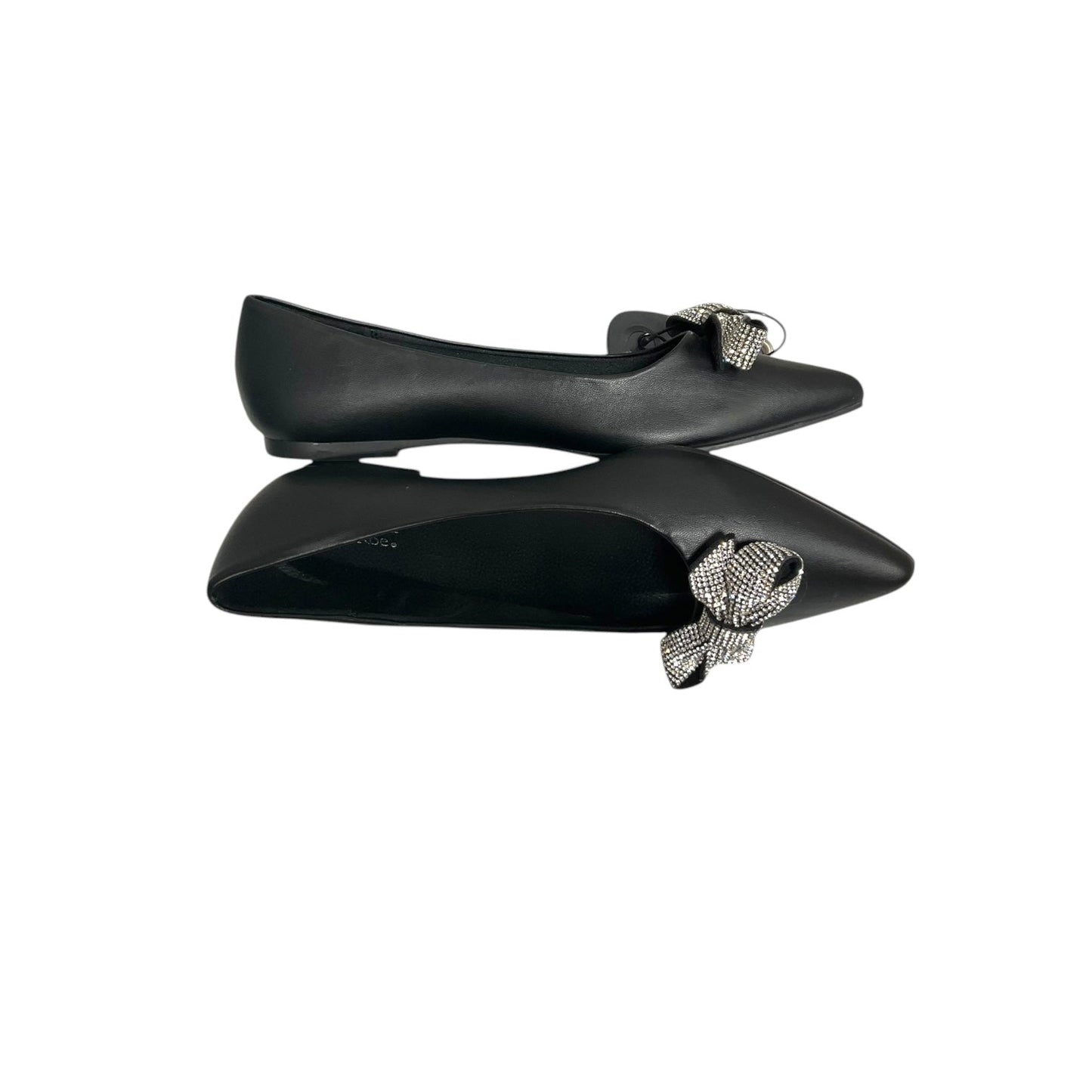 Shoes Flats By Ophelia Roe In Black & Silver, Size: 9