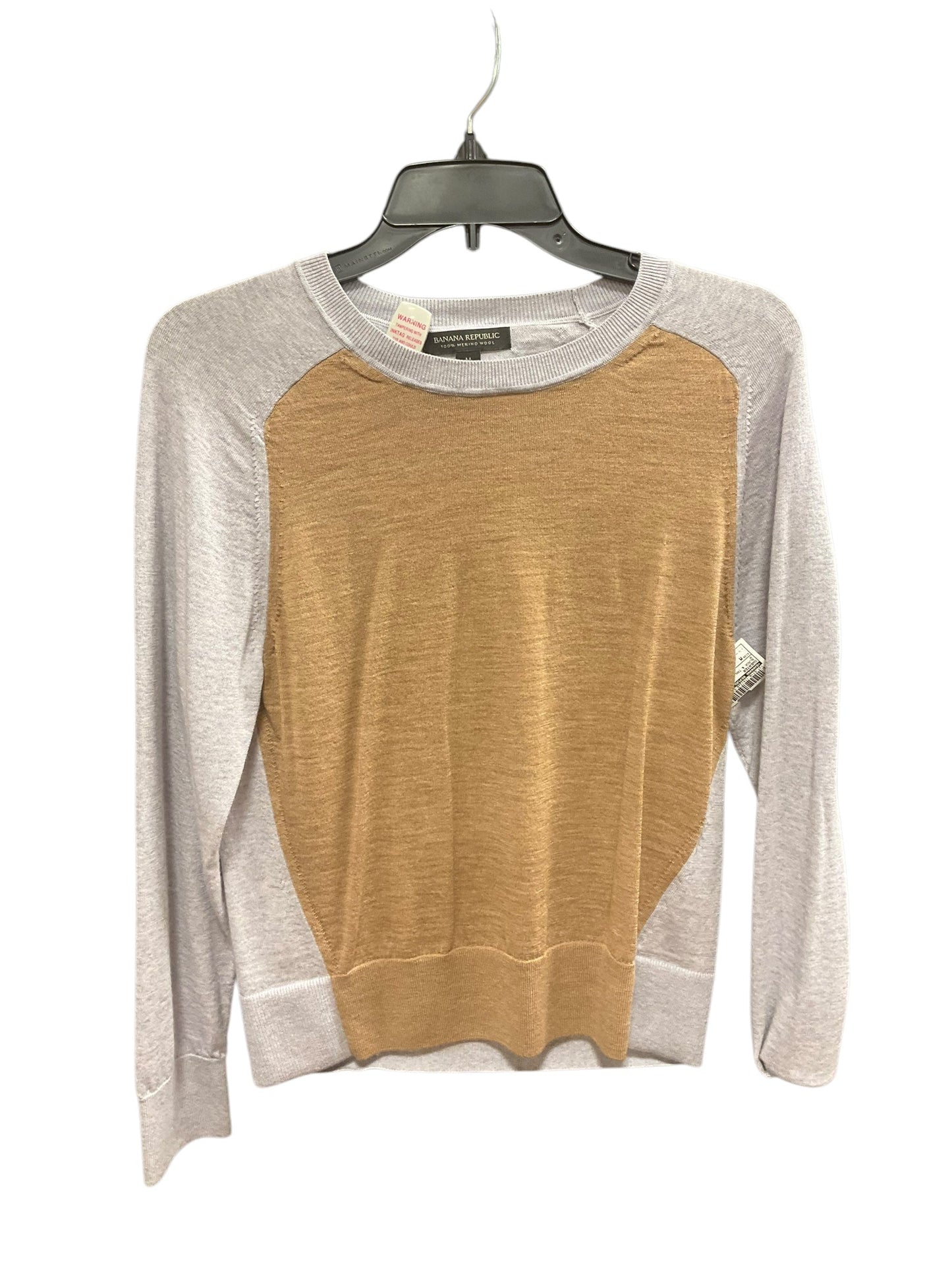 Sweater By Banana Republic In Black & Tan, Size: M