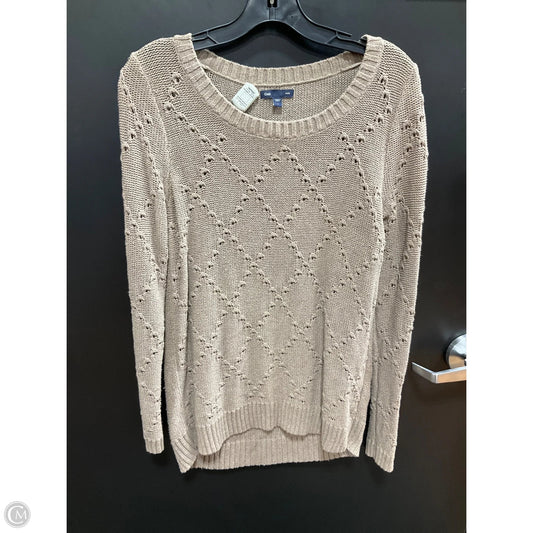 Sweater By Gap In Taupe, Size: L
