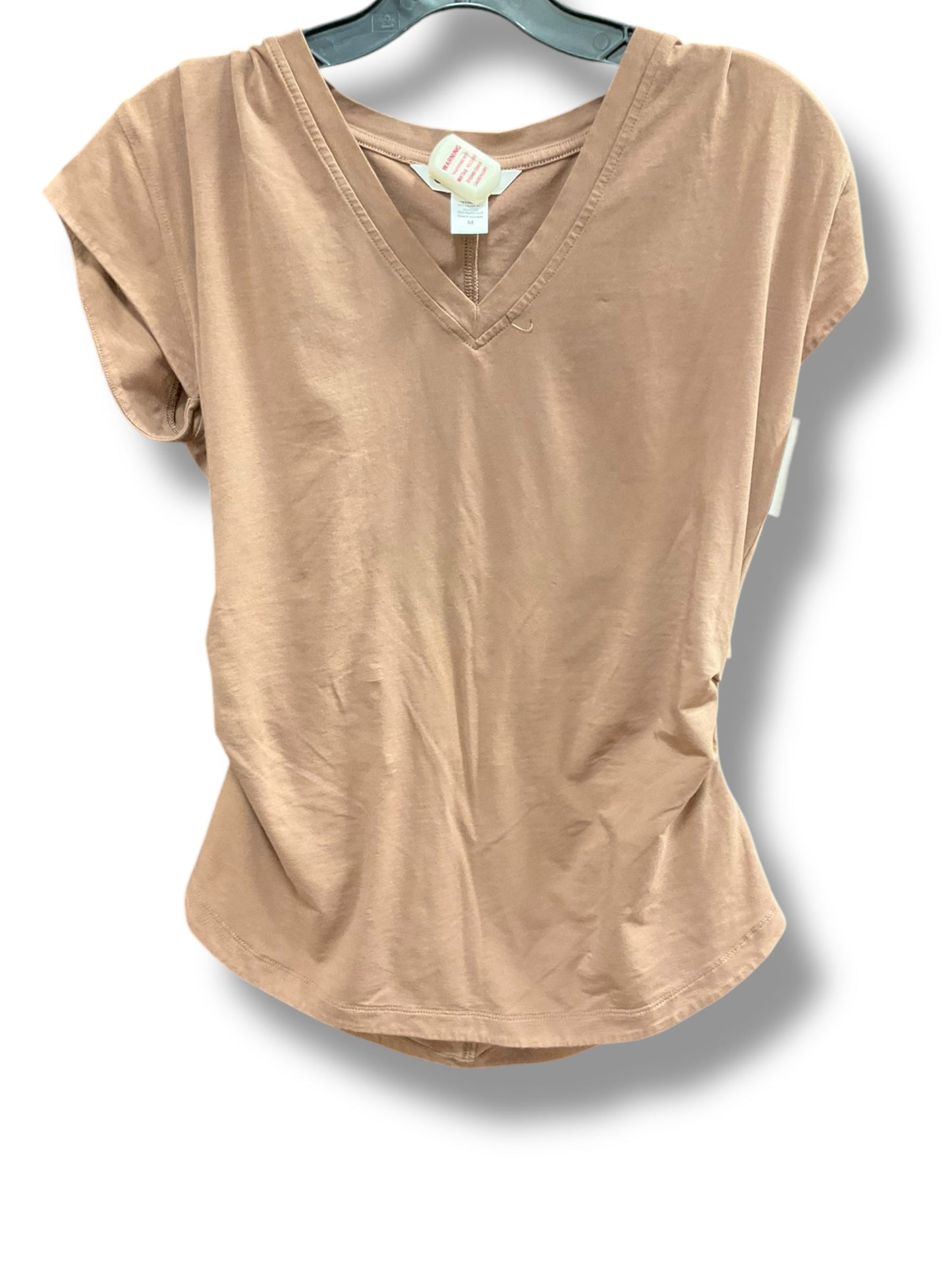 Athletic Top Short Sleeve By Athleta In Brown, Size: M