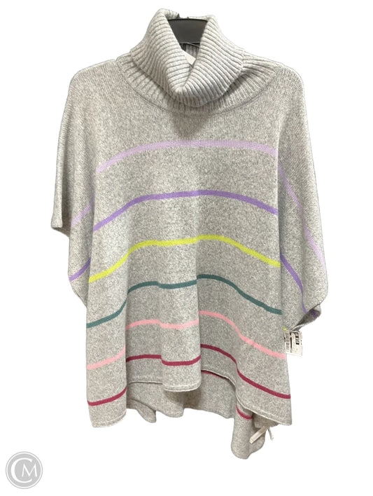 Poncho By Loft In Striped Pattern, Size: Xs