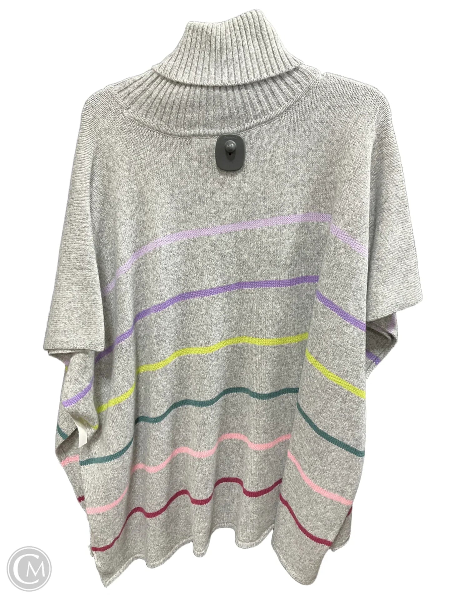 Poncho By Loft In Striped Pattern, Size: Xs