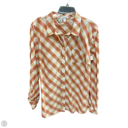 Blouse Long Sleeve By Kim Rogers In Orange, Size: Xl