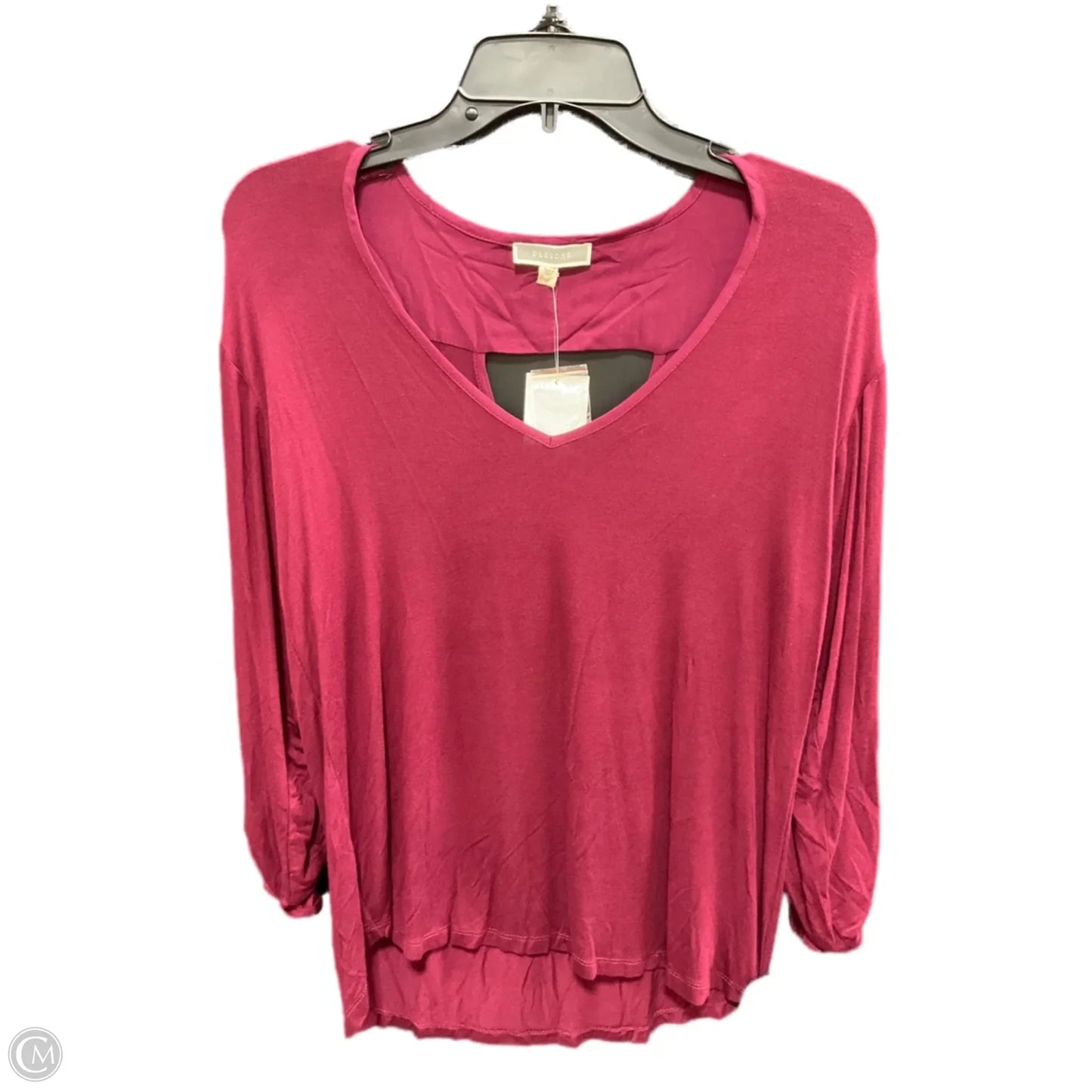 Top Long Sleeve By Pleione In Red, Size: S