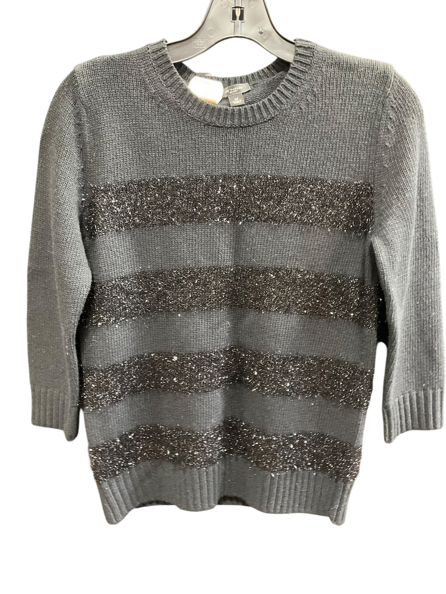 Sweater By Ann Taylor In Black, Size: M