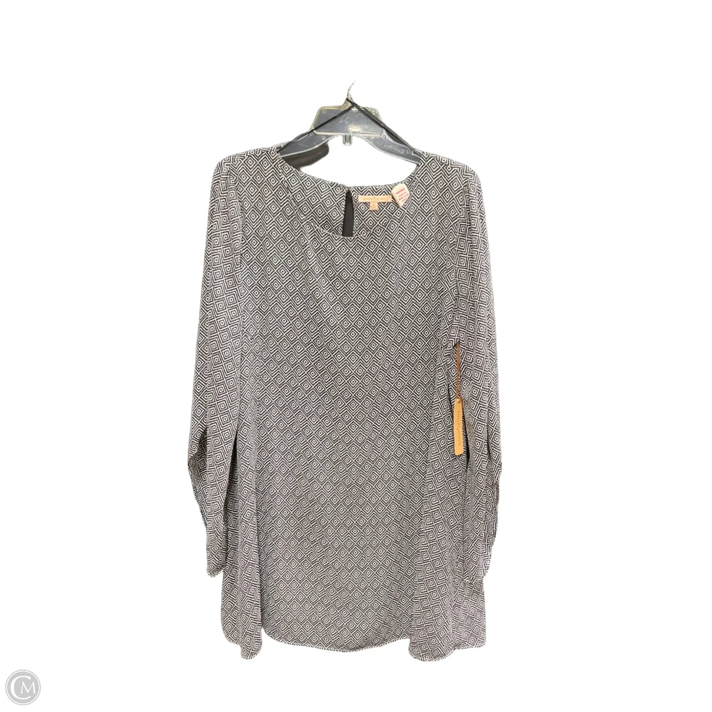 Dress Casual Midi By Gibson And Latimer In Black & White, Size: L