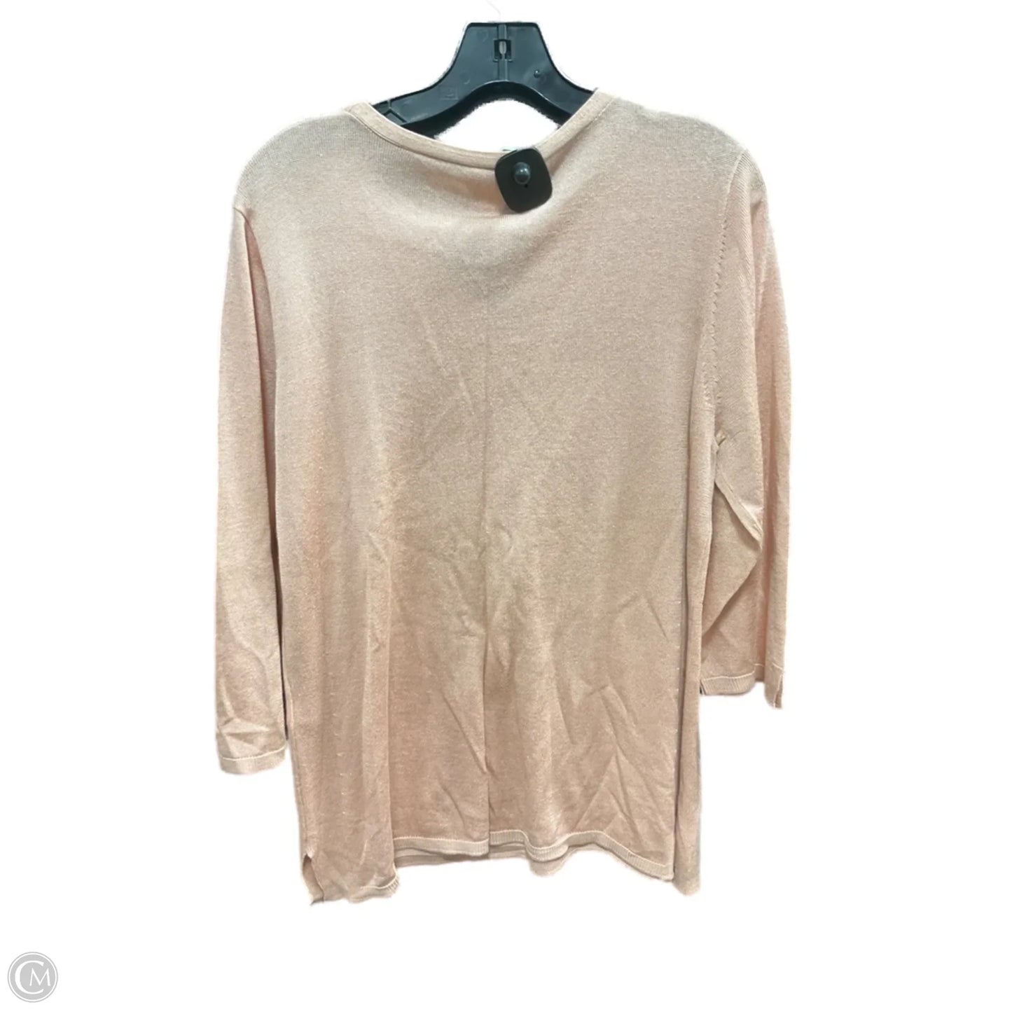 Sweater By Chicos In Pink, Size: L