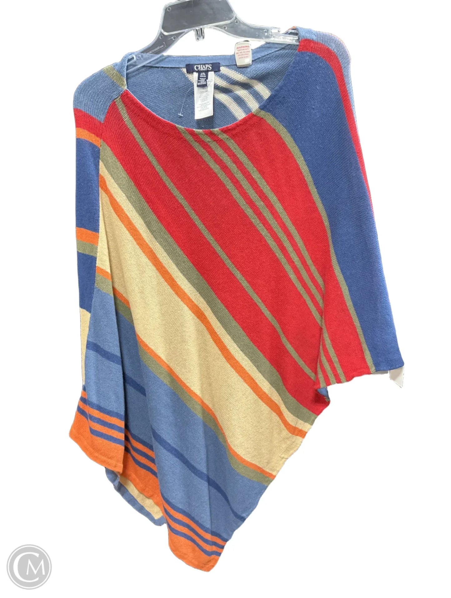 Poncho By Chaps In Multi-colored, Size: L