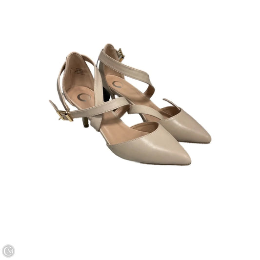 Shoes Heels Stiletto By Clothes Mentor In Beige, Size: 8.5