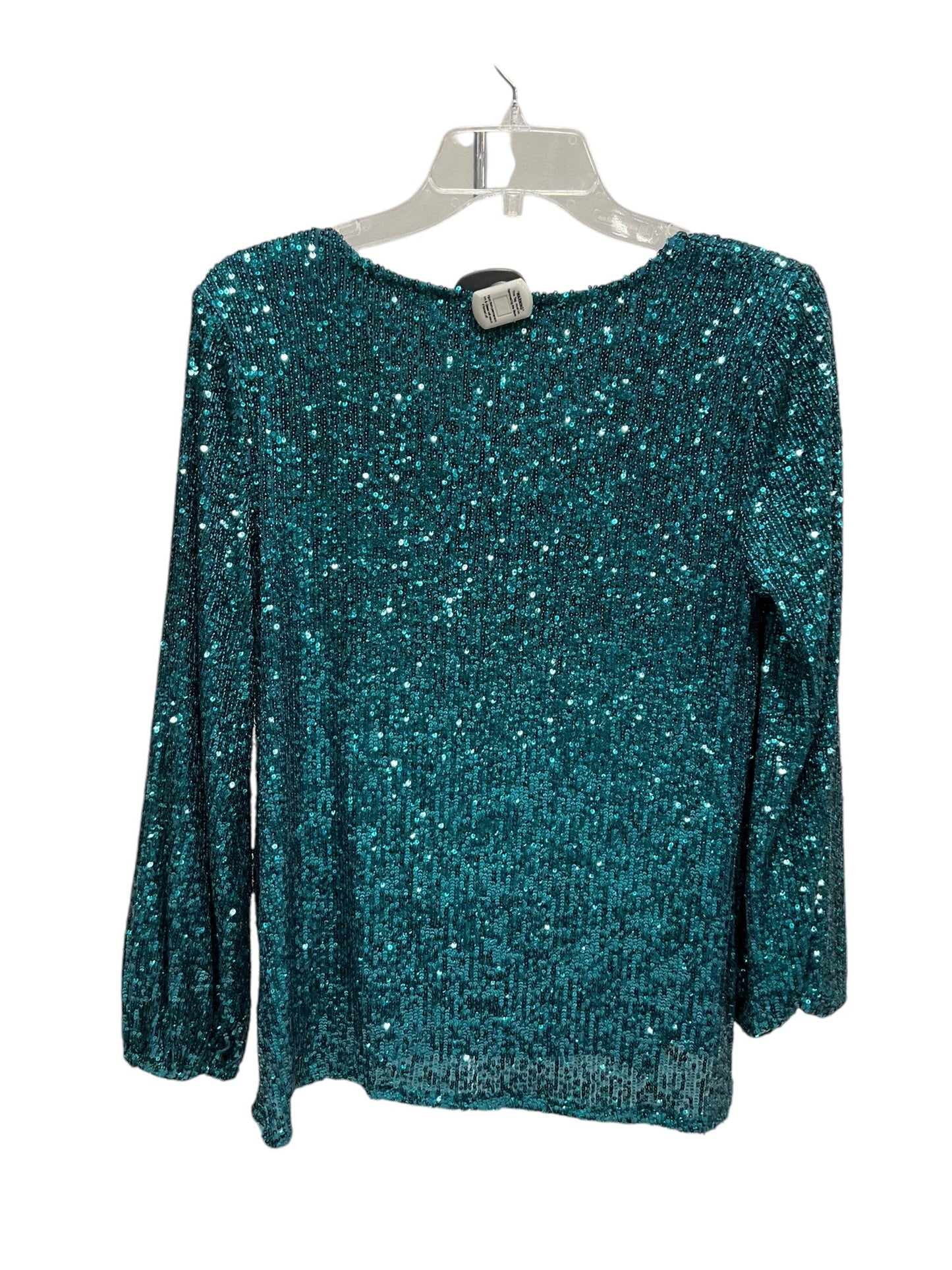 Top Long Sleeve By Spense In Teal, Size: M