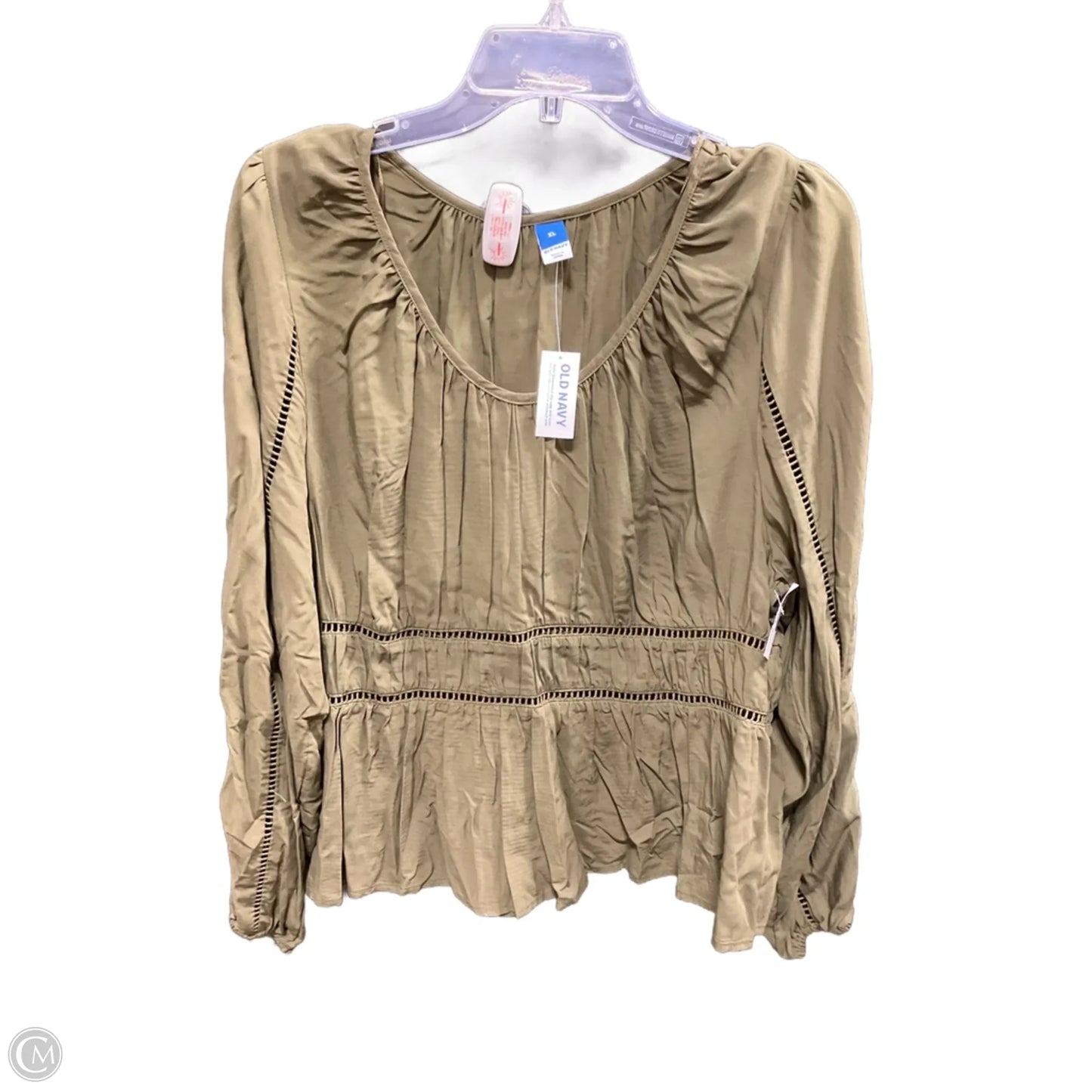 Top Long Sleeve By Old Navy In Green, Size: Xl