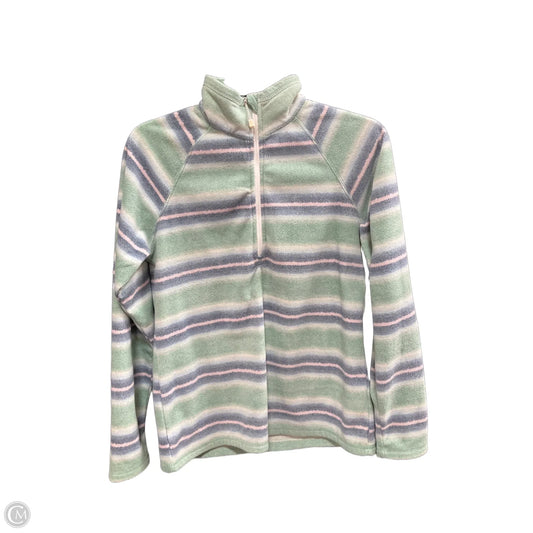 Athletic Jacket By Eddie Bauer In Striped Pattern, Size: S